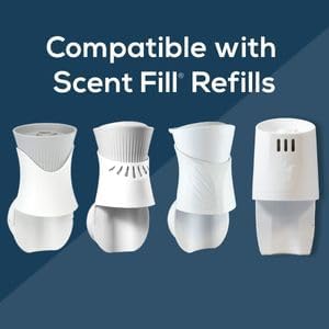 Scent Fill 100% Natural Palo Santo Plug in Air Freshener, Scented Oil Refills, 2 Refills + Diffuser