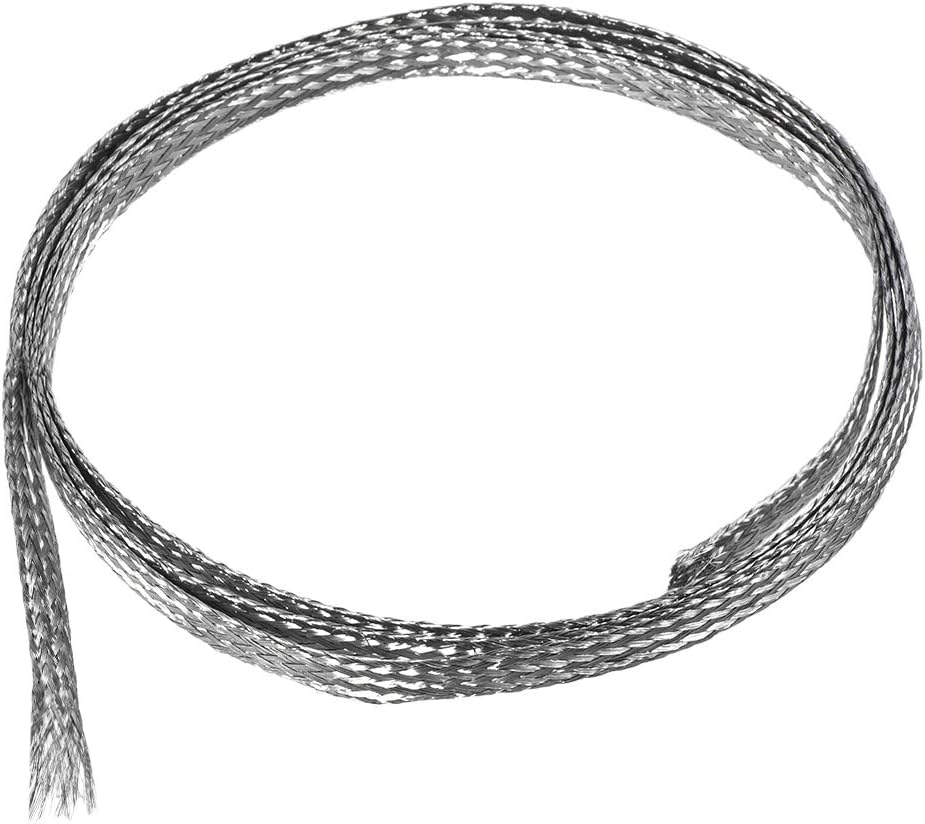 uxcell 3.3Ft - 13/64 Inch 304 Stainless Steel Sleeving Expandable Hose Cover