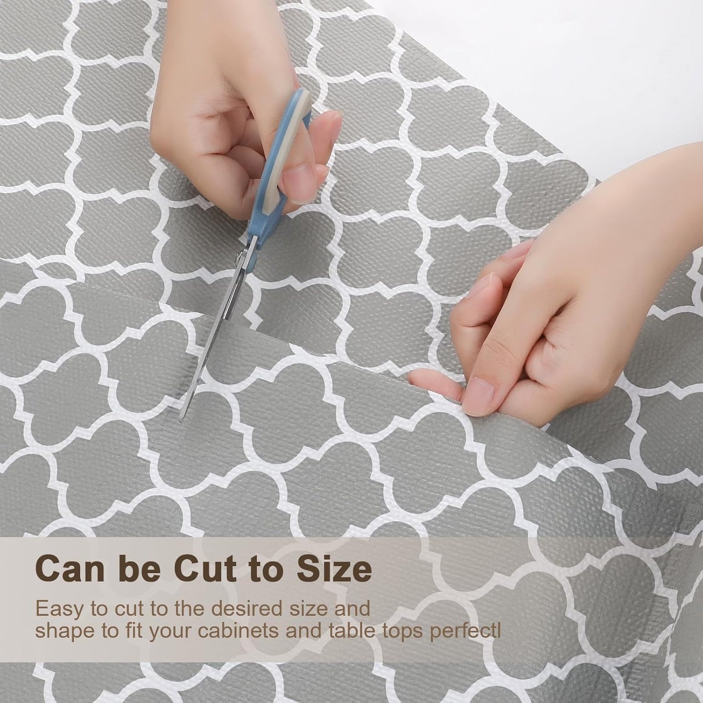 OcePor Non-Adhesive Drawer and Shelf Liner 12IN x 20FT,Non Slip Cabinet and Cupboard Liner, Kitchen Cabinet Liners for Shelves, Waterproof Drawer Shelf Liners for Cabinets/Bathroom Cupboard