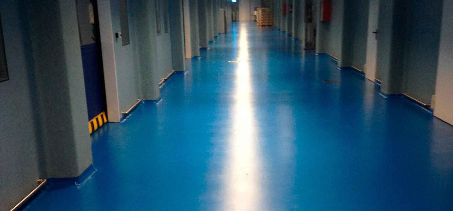 Coloredepoxies 10017 Dark Blue Epoxy Resin Coating Made with Beautiful and Vibrant Pigments, 100% solids, For Garage Floors, Basements, Concrete and Plywood. 3 Gallon Kit