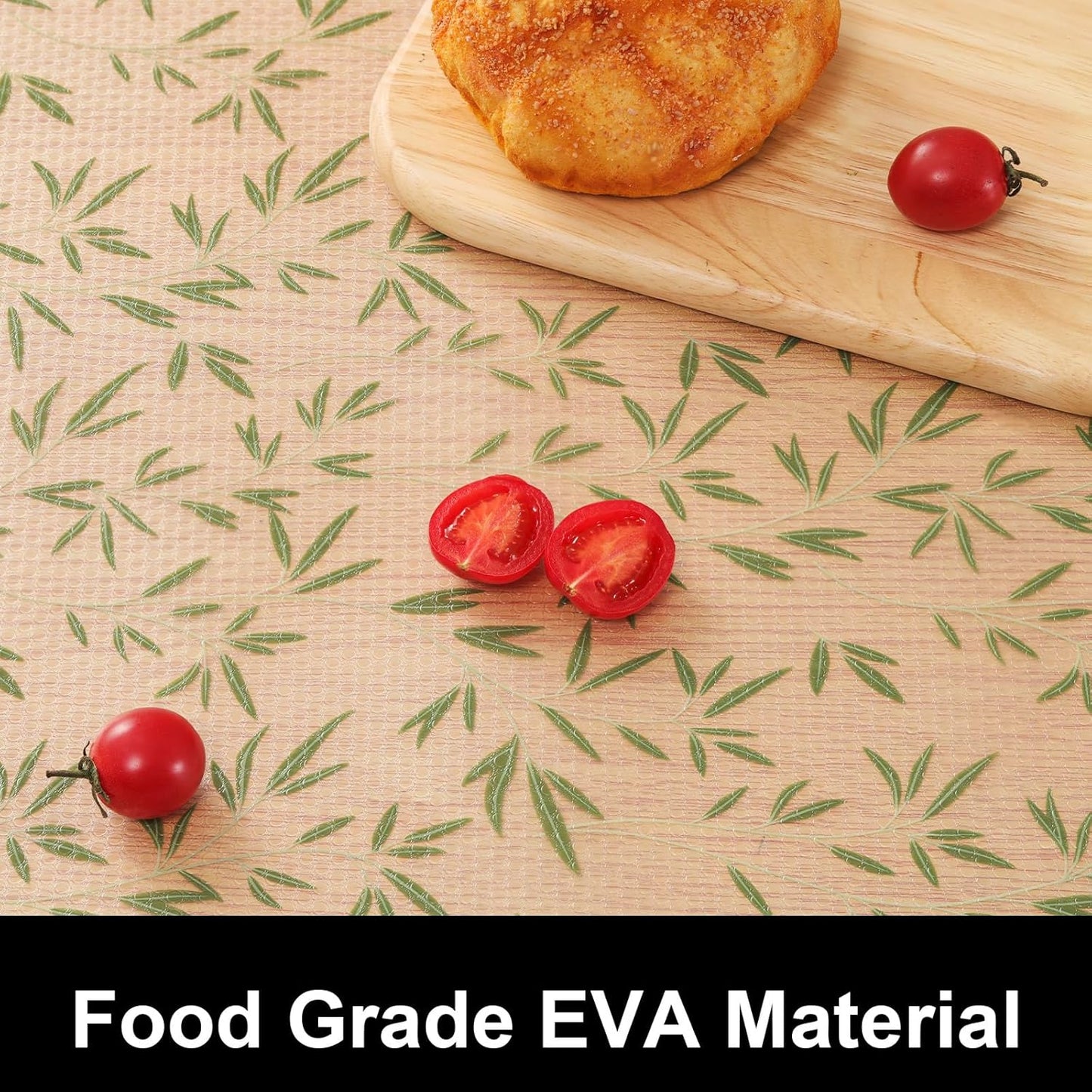 Cooyes Shelf Liners for Kitchen Cabinets, Waterproof and Oil-Proof Kitchen Cupboard Liner, Refrigerator Liners and Plastic Drawer Mats EVA Non Adhesive Shelves