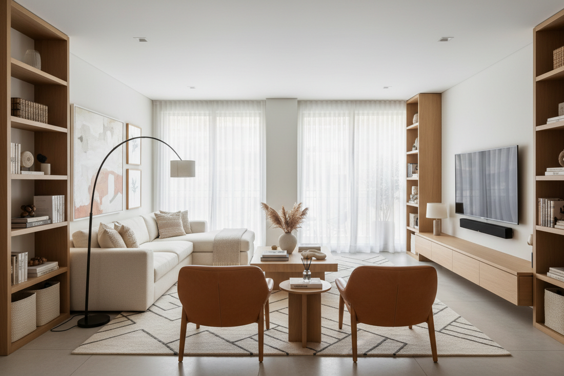 Elevated Living Spaces Using Living Room Furniture, Furniture Accessories, and Storage & Organization