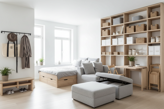 Smart Apartment Space Optimization Using Home Storage Hooks, Furniture, and Storage & Organization