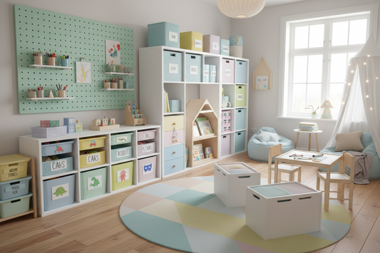 Smart Children’s Room Systems Using Labels, Storage & Organization, and Furniture Accessories
