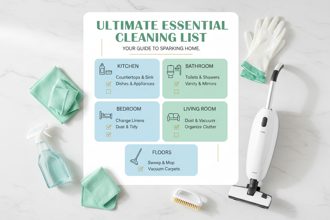 The Ultimate Essential Cleaning List