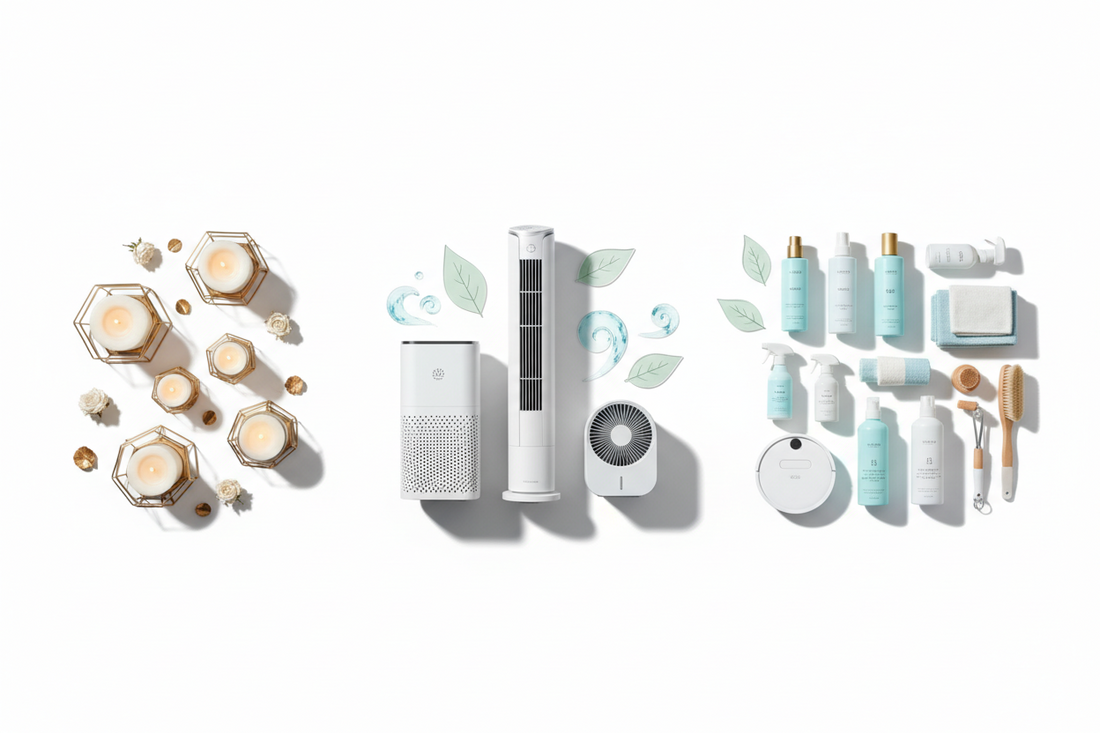 Total Home Hygiene System: Candles & Holders, Cooling & Air Quality, and Cleaning & Maintenance for Whole-House Optimization