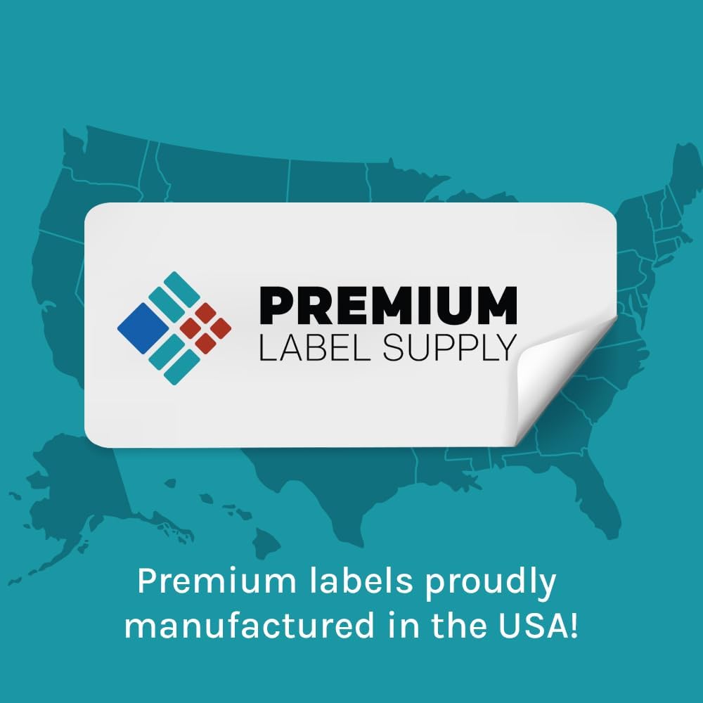 Premium Label Supply Waterproof Matte White Sticker Labels – 3.5" x 5" – Inkjet Printers Only – (4 per Sheet), 100 Sheets - 400 Total Adhesive Labels