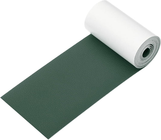 PATIKIL Leather Patches Tape for Furniture, 3.2 x 61 Inch Self Adhesive Vinyl Leather Repair Kit Cover Sheet for Couch, Sofa, Car Seats, Office Chair, Emerald Green