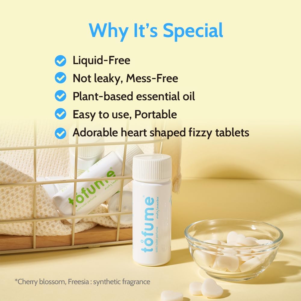 Effervescent Bathroom Air Freshener - Lemon Eucalyptus - Toilet Deodorizer, Bathroom Odor Eliminator, Toilet Freshener, Flushable Air Freshener Toilet Tablets, 2 Pack (60 Tablets)