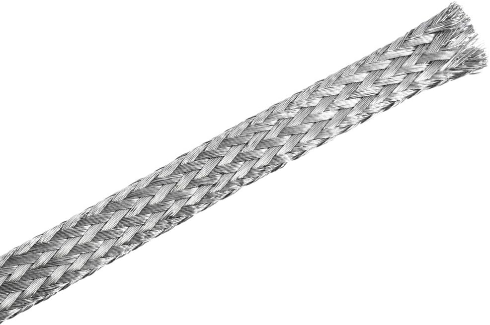 uxcell 3.3Ft - 13/64 Inch 304 Stainless Steel Sleeving Expandable Hose Cover