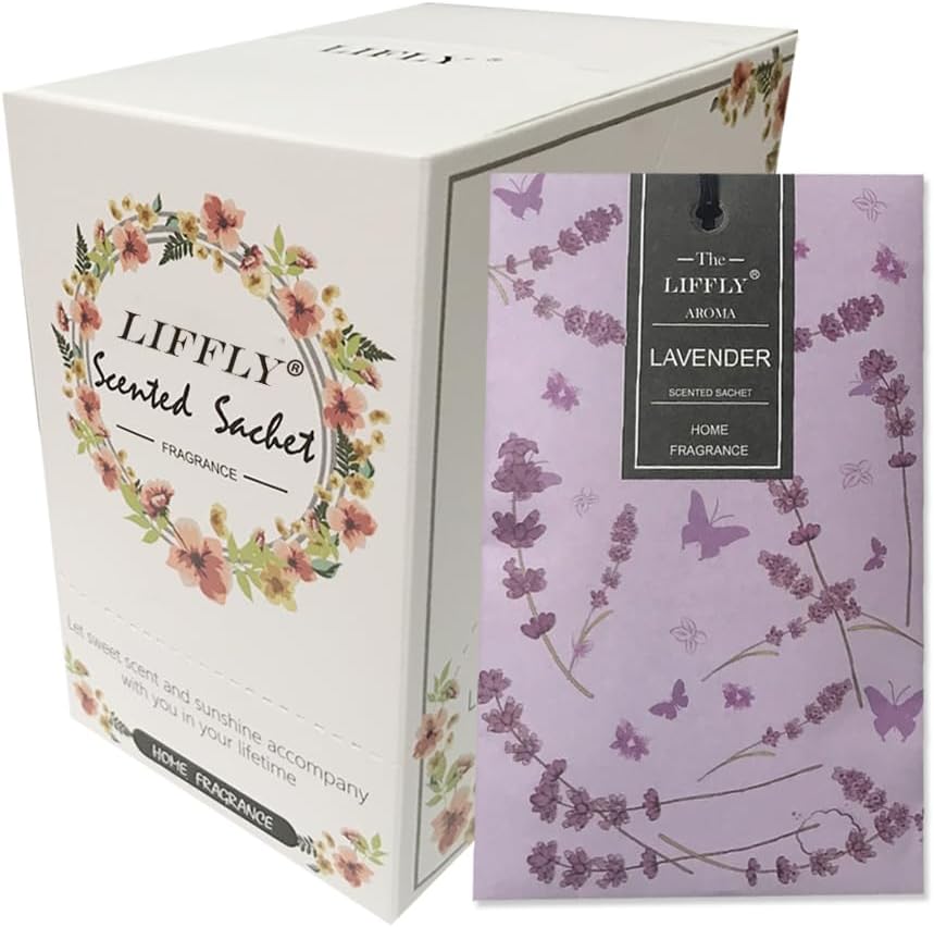 14 Packs Lavender Scented Sachets for Drawers and Closets