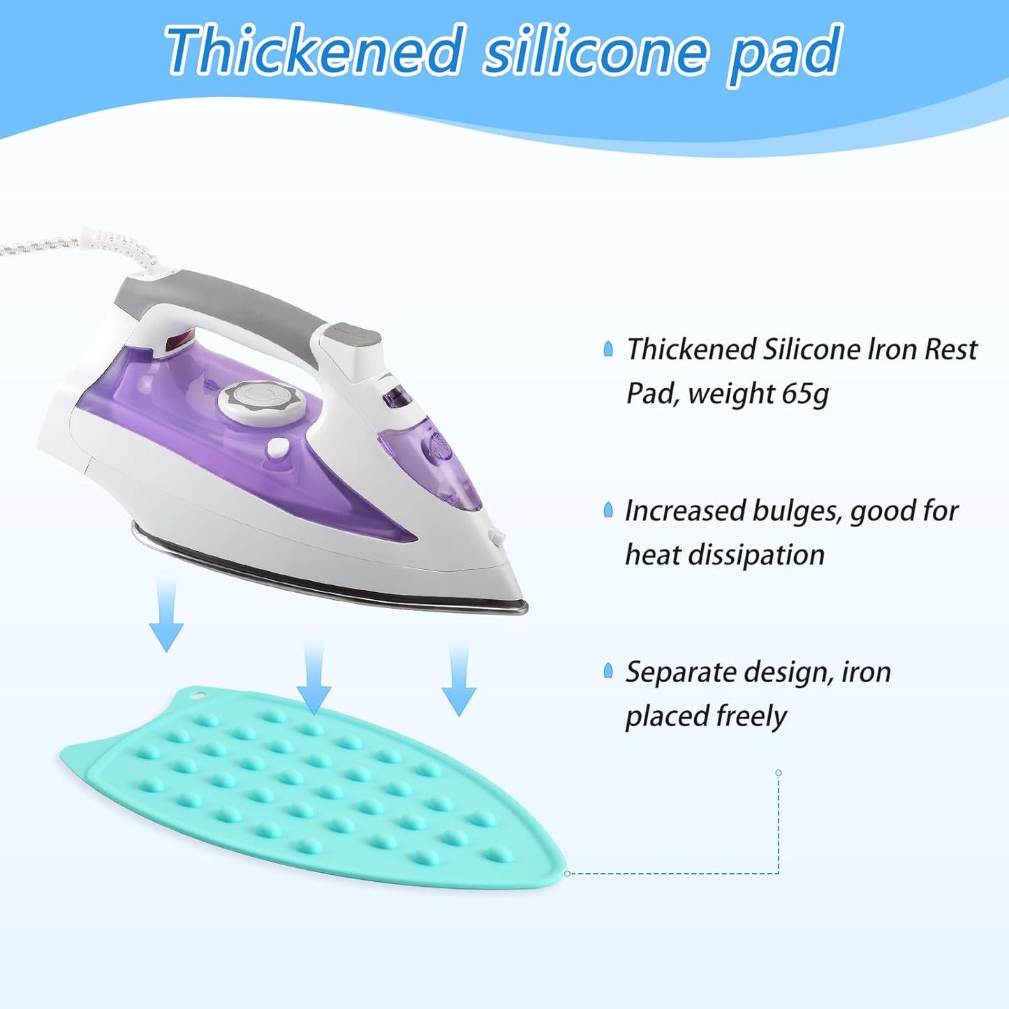 Ironing Mat Portable Ironing Pad Ironing Blanket for Table Top Heat Resistance Double-Side Using Travel Large 47.2 x 27.6 Inch Foldable Lightweight Purple Stag Mountains and Forest