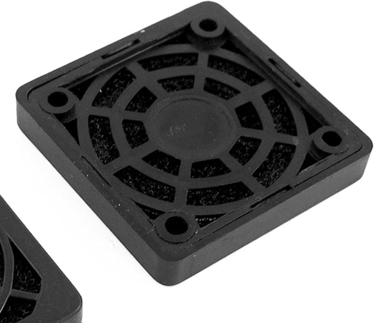 uxcell 40mm Desktop Computer Fan Dust Filter Grills Dustproof Case Cover, Plastic Square PC Fan Dust Mesh, Black - 2 Pack