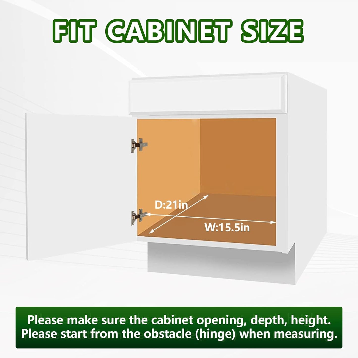 LOVMOR Pull Out Cabinet Organizer 14" W x 18" D, Kitchen Cabinet Pull Out Shelves Slide Out Storage…