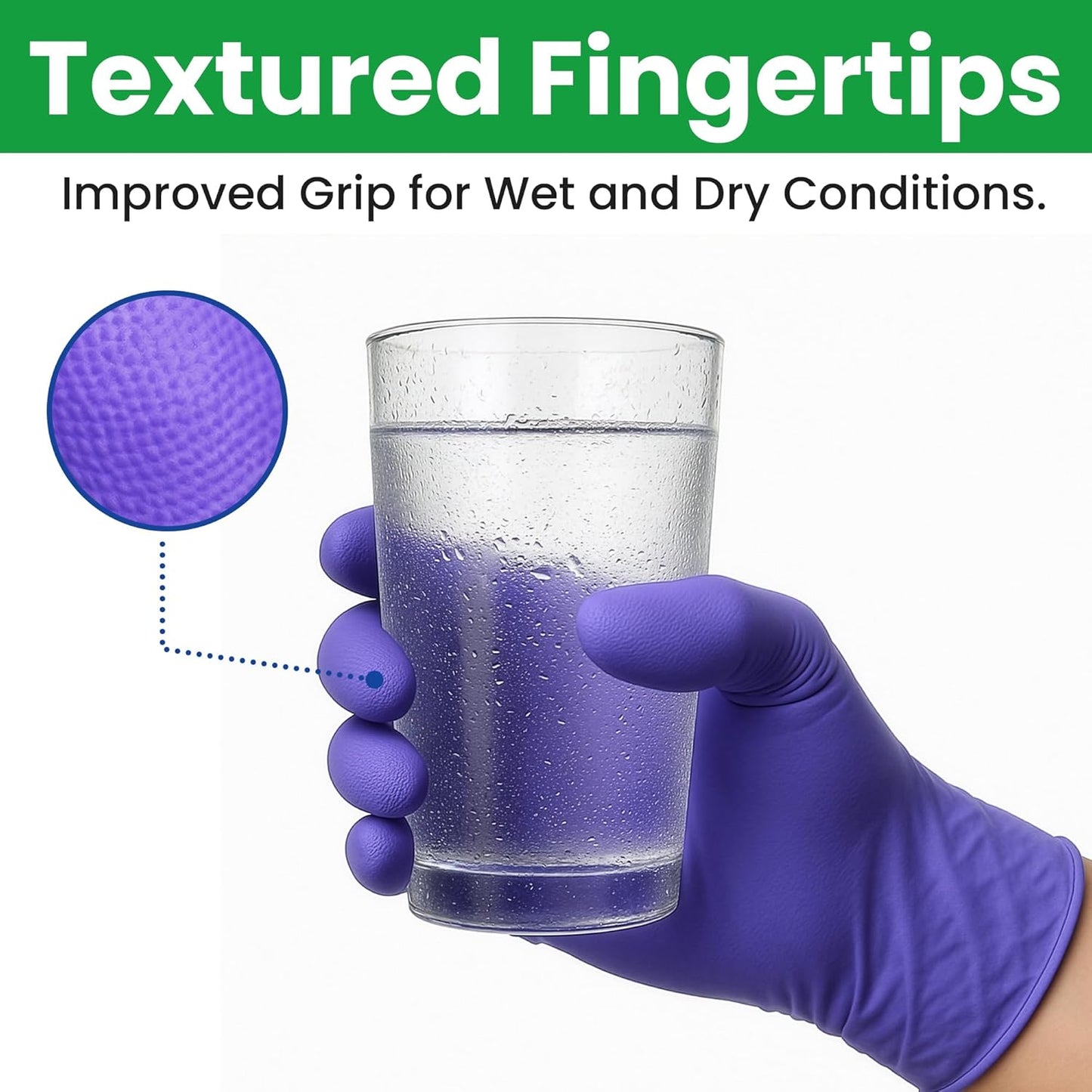 SafeWay Nitrile Disposable Gloves — Multi-Purpose Powder-Free, Non-Latex, Medical Use, and Textured Fingertips for Food Prep, Cleaning, Tattoo, Nursing, Lab, Examination, & More — (6000 pcs, Small)