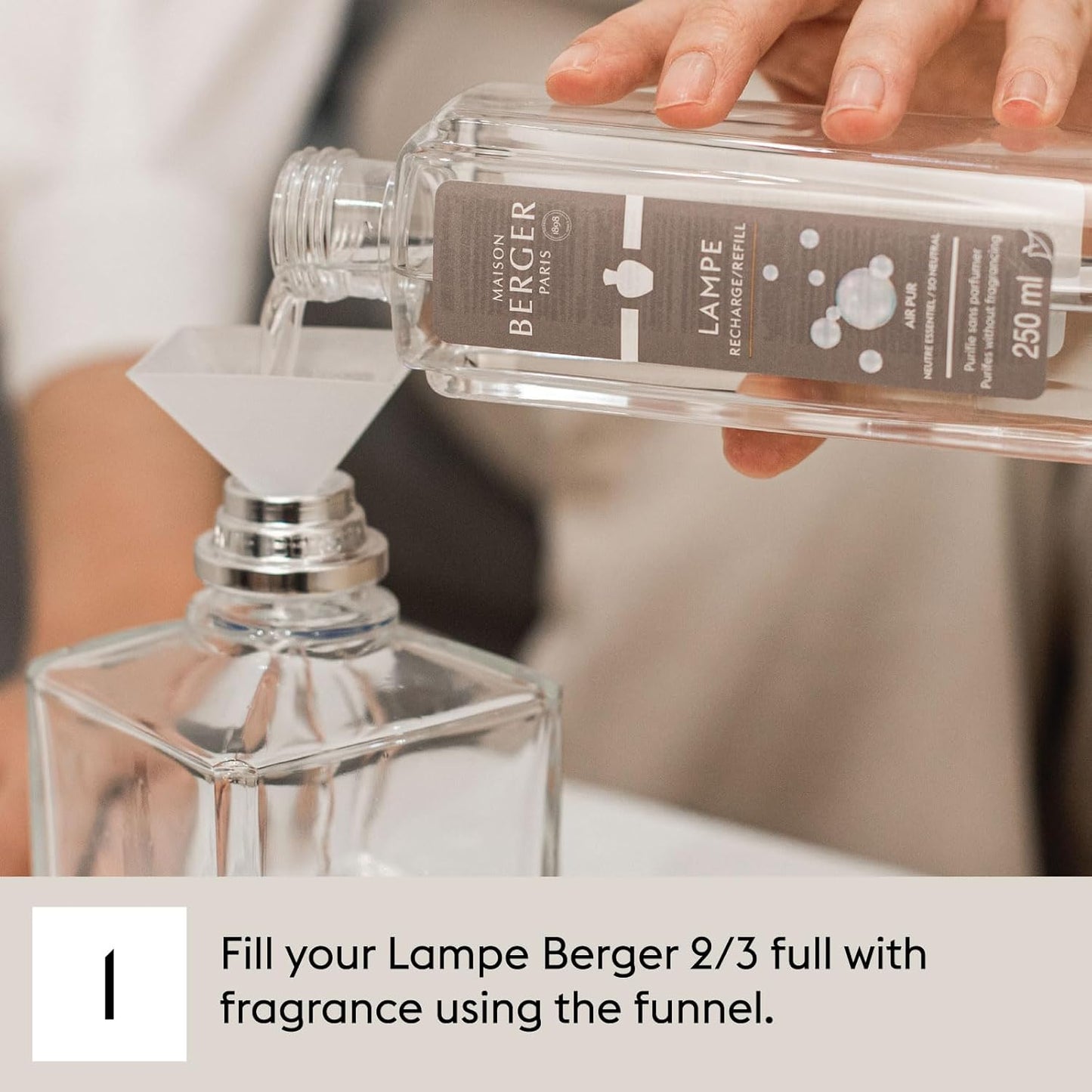 MAISON BERGER - Atlantic Tide - Lampe Berger Fragrance Refill for Home Fragrance Oil Diffuser - Air Freshener - 33.8 Fluid Ounces - 1 Liter