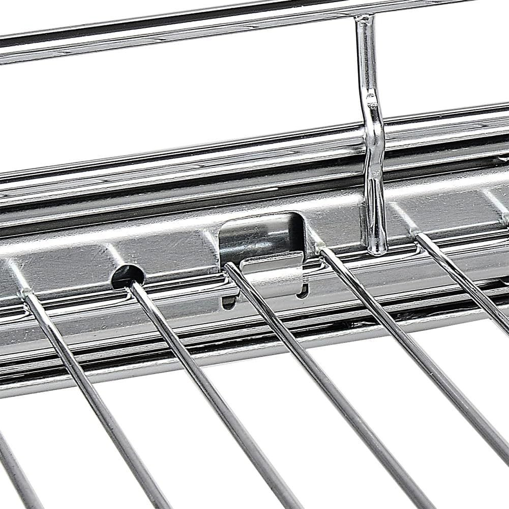 OCG Pull Out Cabinet Organizer (18" W x 21" D), Pull out Drawers, Cabinet Pull Out Shelves for Base Cabinet Organization in Kitchen Bathroom Pantry, Bottom Mount, Chrome Finish