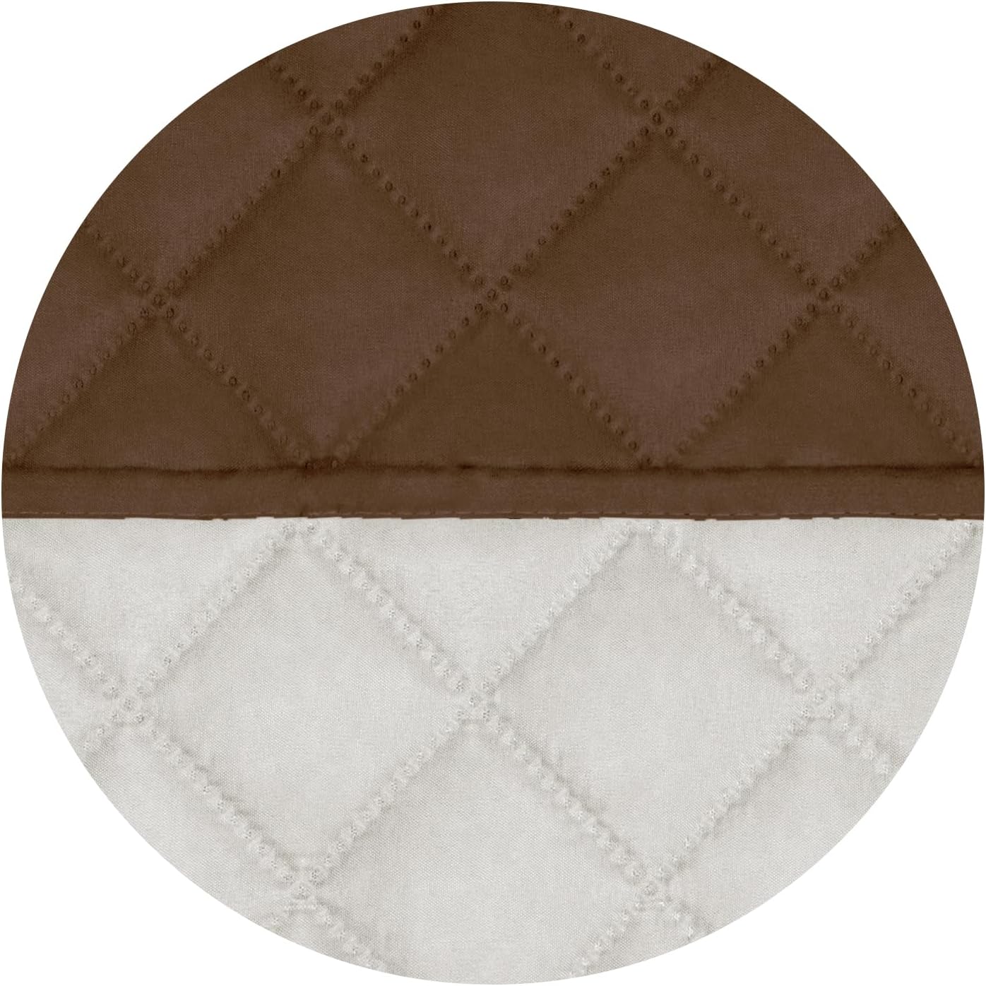 PureFit Reversible Quilted Sofa Cover, Water Resistant Slipcover Furniture Protector, Washable Couch Cover with Non Slip and Elastic Straps for Kids, Dogs, Pets (Chair, Coffee/Ivory)