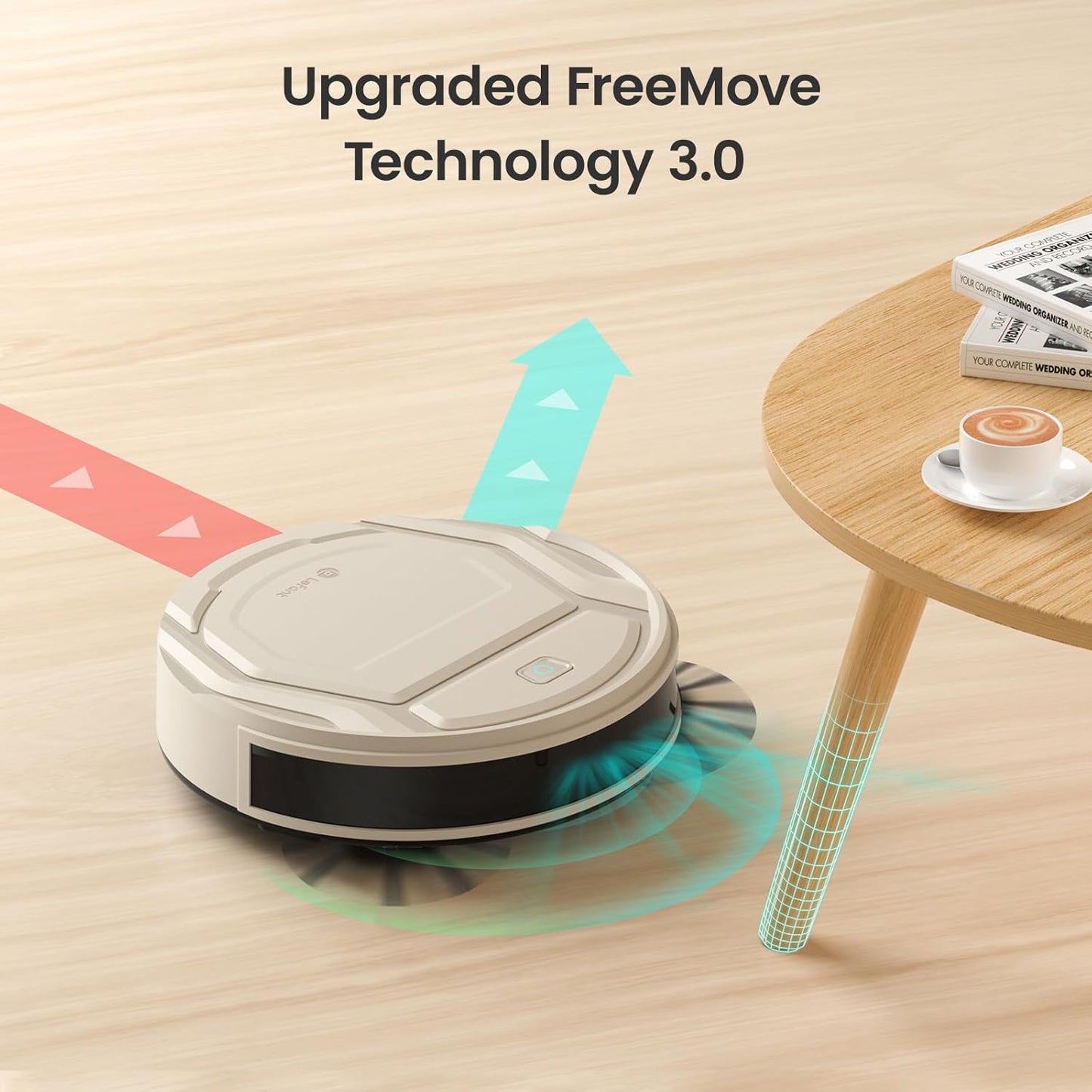 Lefant M210 Pro Robot Vacuum Cleaner,Easy to Use,120 Mins Runtime,6 Cleaning Modes,APP/Voice/WiFi/Alexa Control,Multi-Surface Cleaning