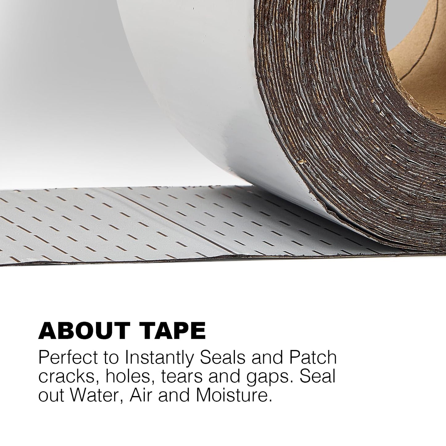 White RV Roof Sealant Tape, 8" x 25' Waterproof Repair Seal Tape – Extra Thick, UV-Resistant, Weatherproof Patch for Permanent Leak Sealing on RVs, Trailers, and Mobile Homes