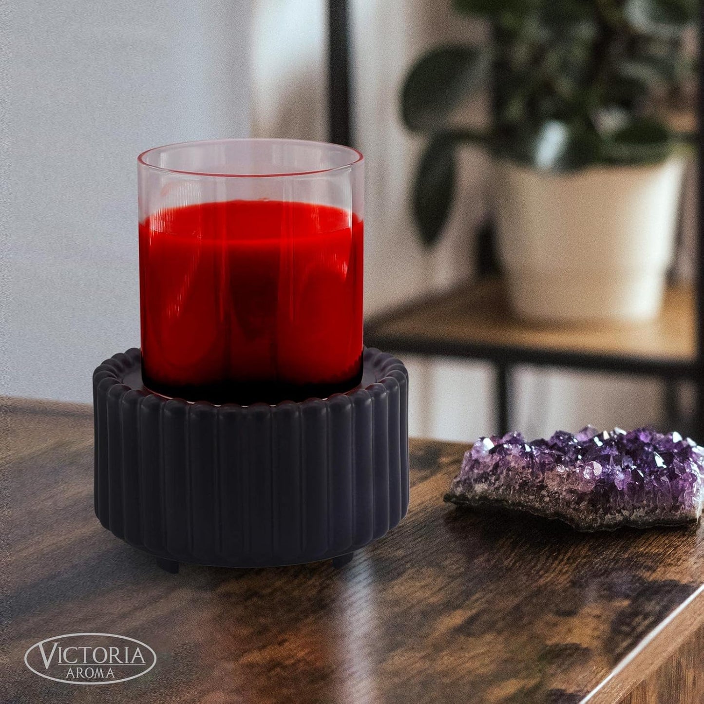 Ceramic Wax Melt Warmer 3-in-1 Candle Wax Warmer for Scented Wax Melter Electric Fragrance Wax Burner for Home Office Bedroom Gift & Decor…