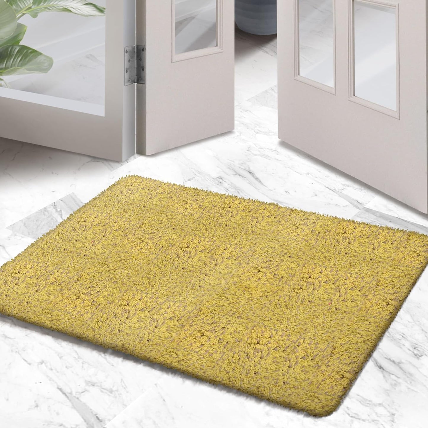 Premium Microfiber Indoor Door Mat – 24"x36" Washable Entry Mat, Non-Slip, Waterproof Backing, Super Absorbent, Low Profile Entryway Doormat for Indoor Entrance