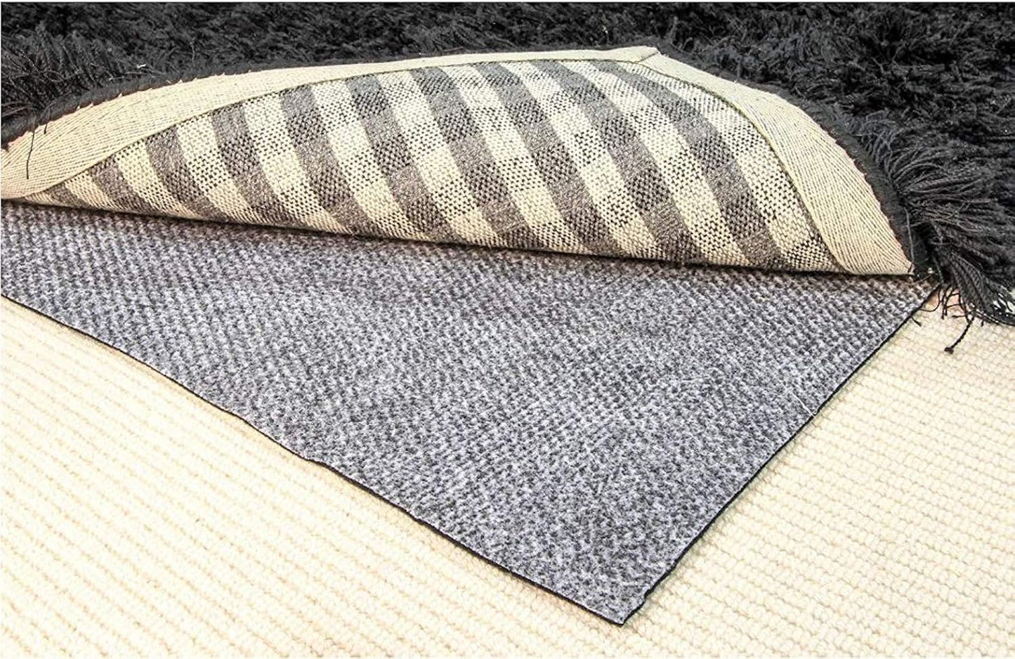 Hold-a-Rug Plush 2' x 12' Nonskid, Nonslip Rug Pad, Reversible Gripper, ¼ Thick, Safe for All Floors and Carpet, Keep Area Rugs Secure