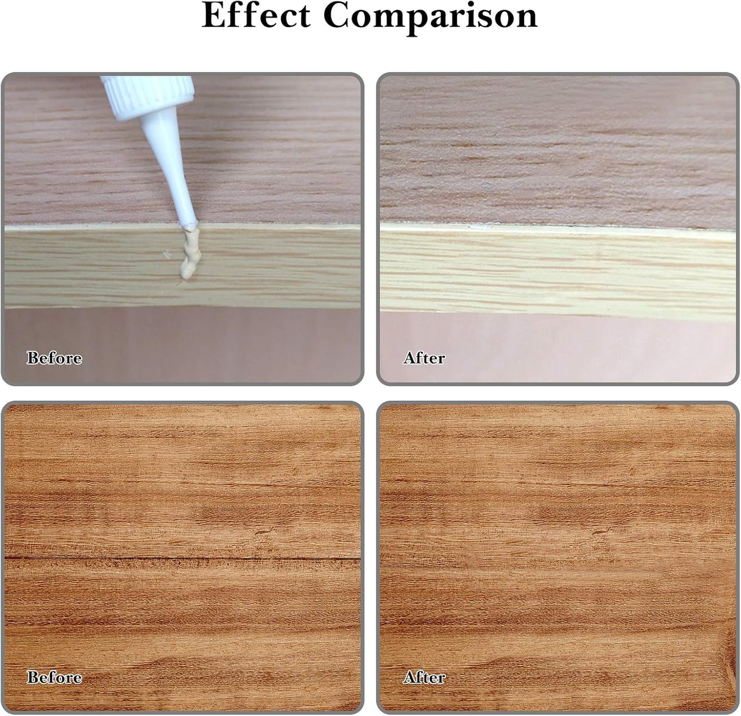 SEISSO Furniture Repair Kit 50 Pcs, 24 Colors Wood Fillers, Wood Paint, Wood Repair Kit, Wood Touch up Fillers Repair Scratches, Discoloration, Cracks, Stains, for Wooden Tables, Cabinet, Floors, Door