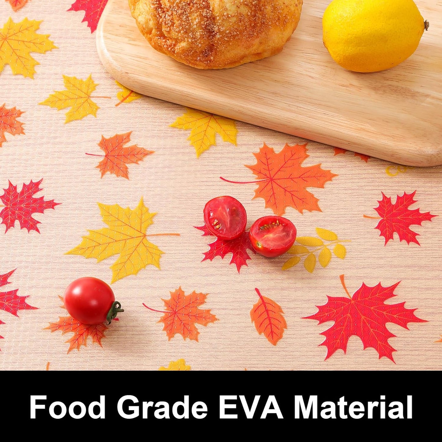 Cooyes Shelf Paper for Kitchen Cabinets Non Adhesive, Waterproof & Oil-Proof Kitchen Drawer Liner for Refrigerator Drawer Fridge Cupboard, (11.8 Inch W x 360 Inch L, Pumpkin Orange)