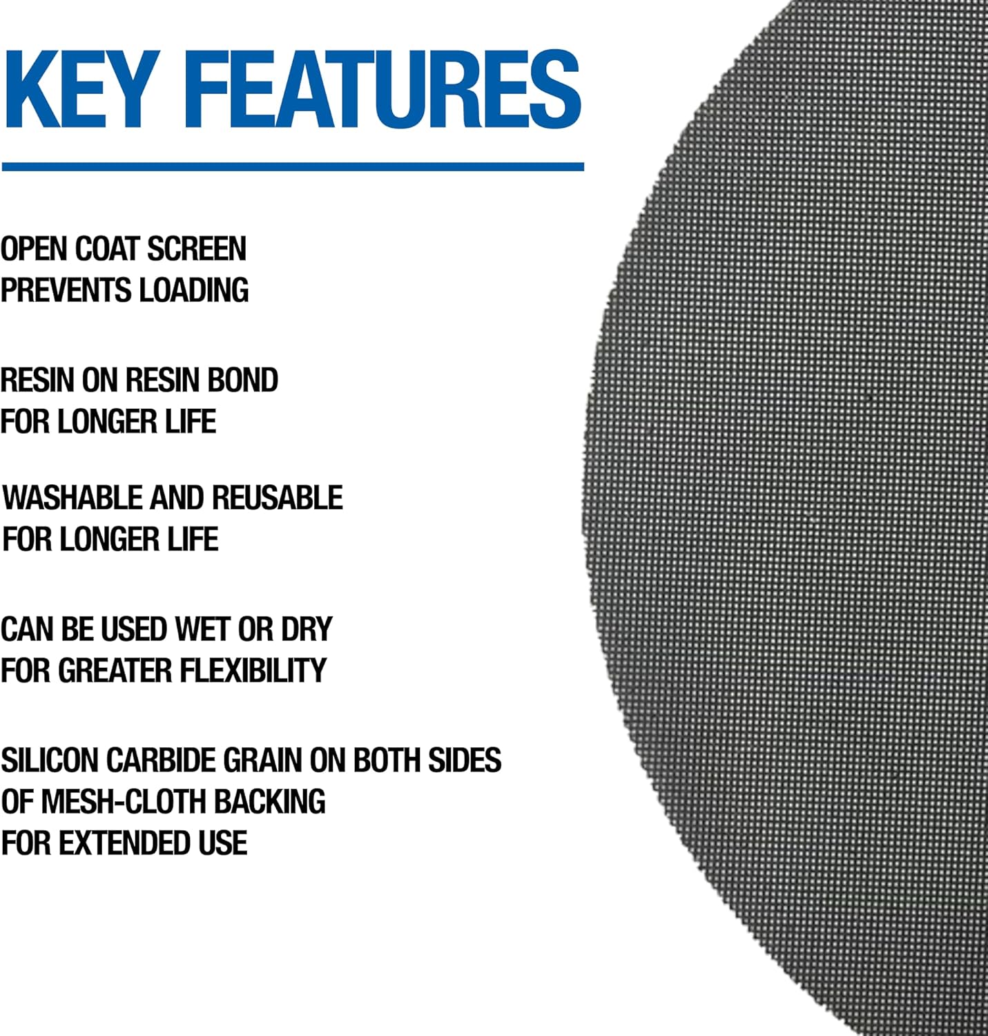 Floor Sanding Screen Disc, 10 Pack, 18", Grit 80