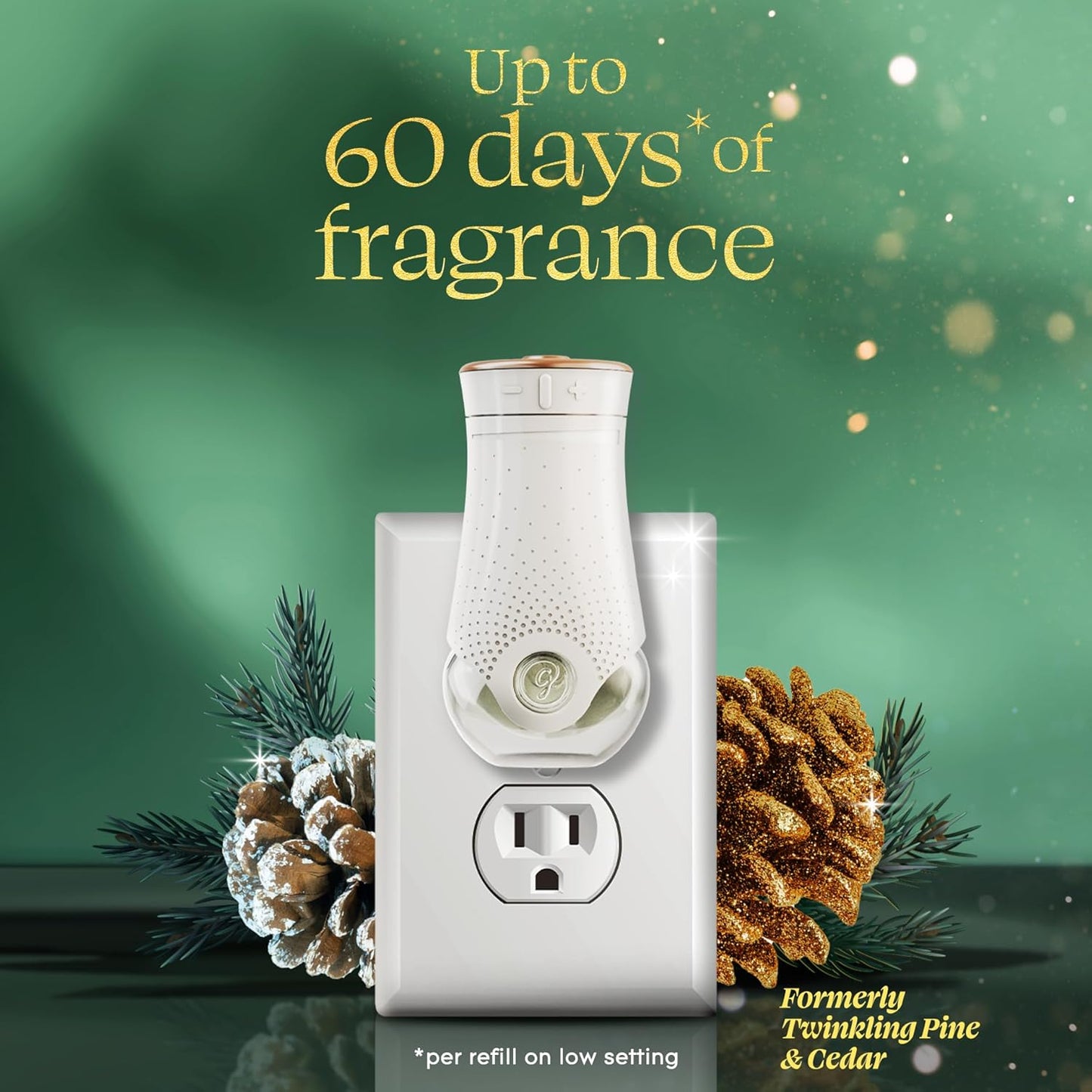 Glade PlugIns Refills Air Freshener, Balsam & Spruce, Scented and Essential Oils for Home and Bathroom, 0.67 Fl Oz, 5 Count