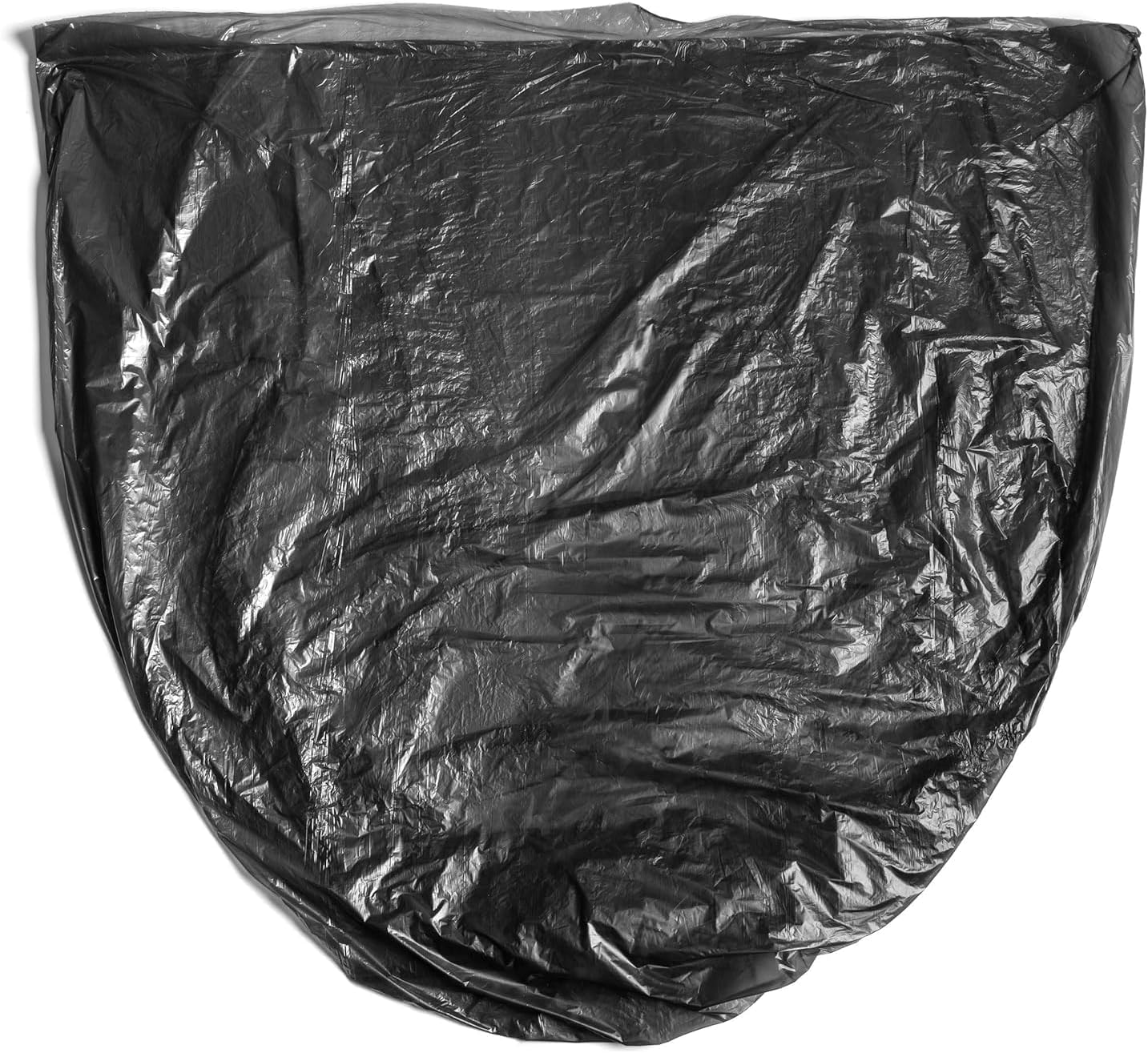 Aluf Plastics High Density Trash Bags, 56 Gallon, 600 Count, 22 Micron (eq), 43" x 48", Black, for Bathroom, Office, Industrial, Commercial, Janitorial, Municipal, Recycling