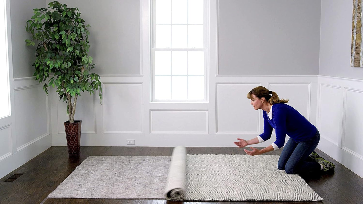 RUGPADUSA - Dual Surface - 1'10" x 2'10" - 1/8" Thick - Felt + Rubber - Non-Slip Backing Rug Pad - Adds Low-Profile Comfort and Protection