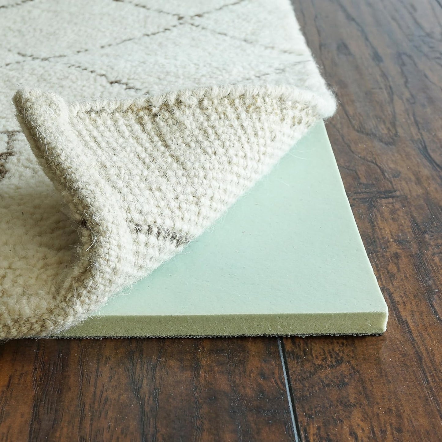 RUGPADUSA - Cloud Comfort Memory Foam - 8' Square - 7/16" Thick - Luxurious Cushioned Rug Pad - Water Resistant