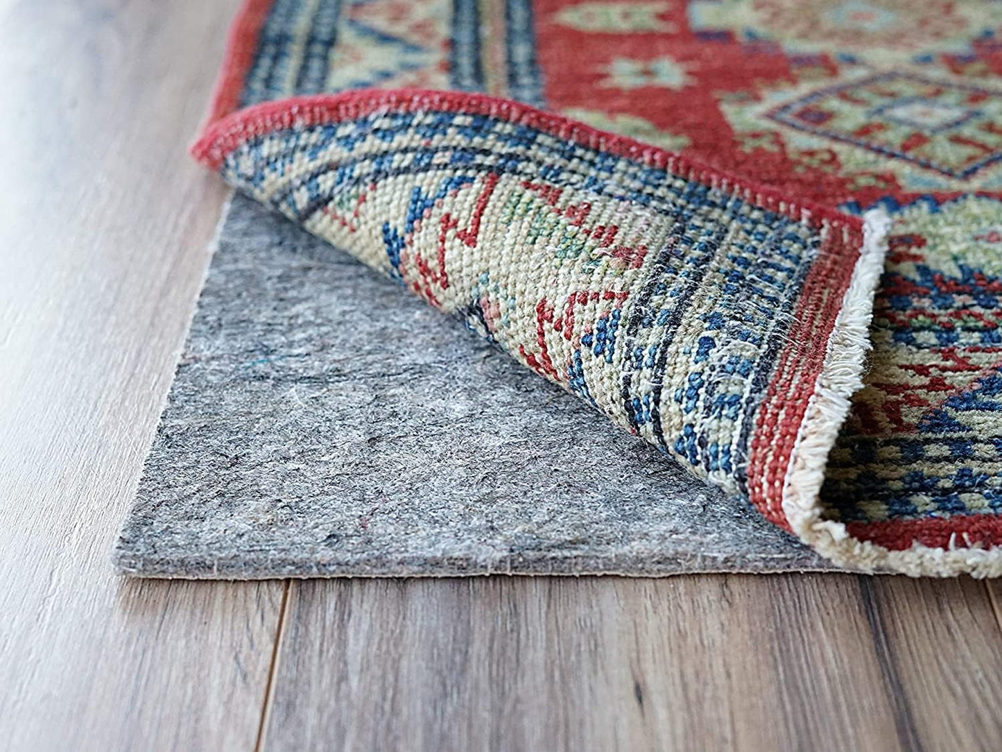 RUGPADUSA - Dual Surface - 9'x13' - 1/4" Thick - Felt + Rubber - Non-Slip Backing Rug Pad - Safe for All Floors