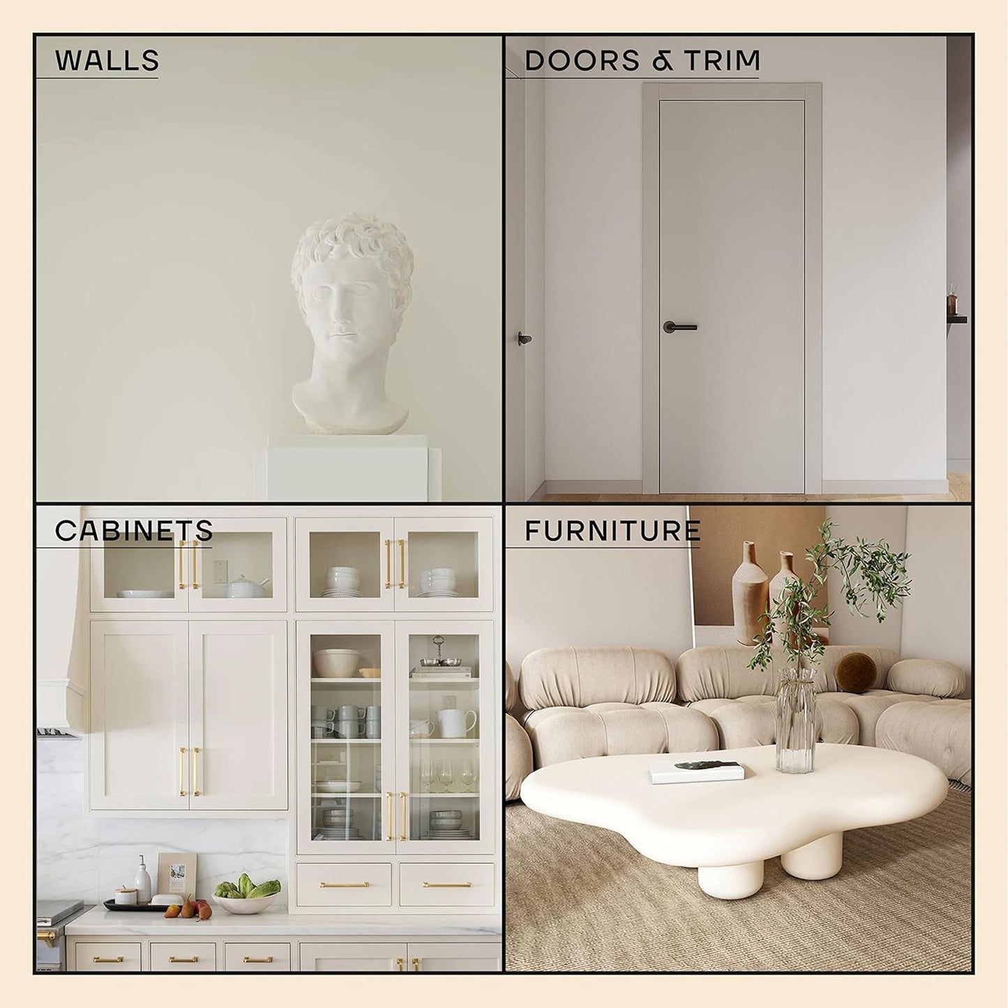 soto Paint Touch Up, No. 07 In Situ White (Warm Off-White) Quick Drying, Matte Finish, Super Adhesion, 1.5 Oz