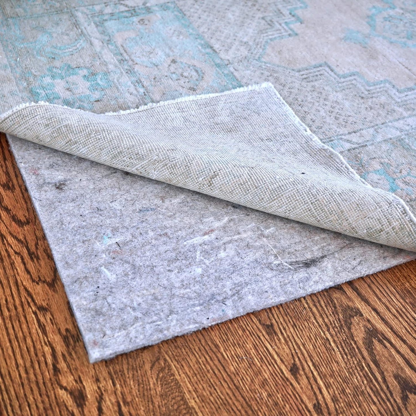 RUGPADUSA - Dual Surface - 5'3" x 7'6" - 1/8" Thick - Felt + Rubber - Non-Slip Backing Rug Pad - Adds Low-Profile Comfort and Protection