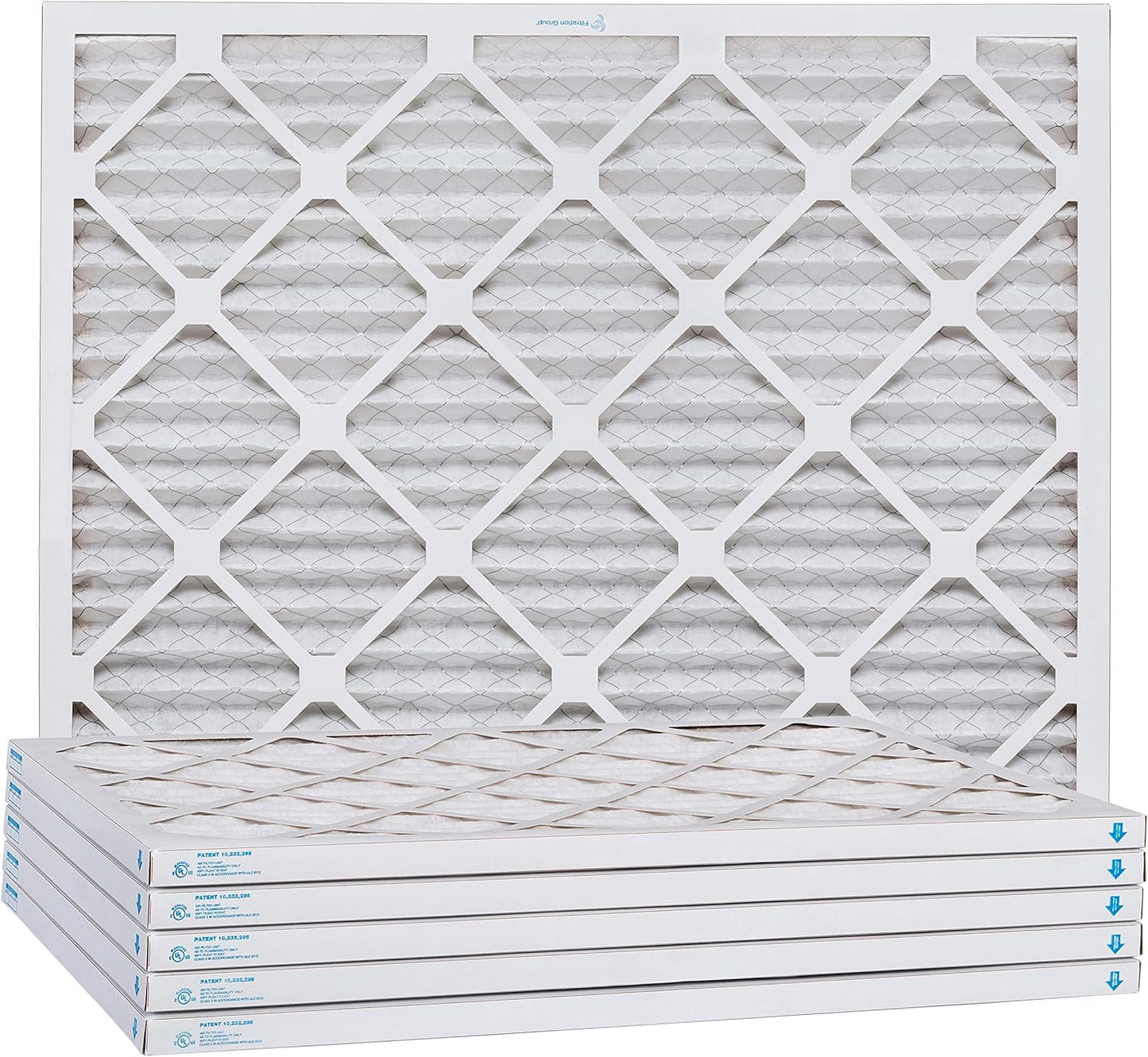 Aerostar 8x20x1 MERV 8, Pleated Air Filter, 8x20x1, Box of 6, Made in the USA