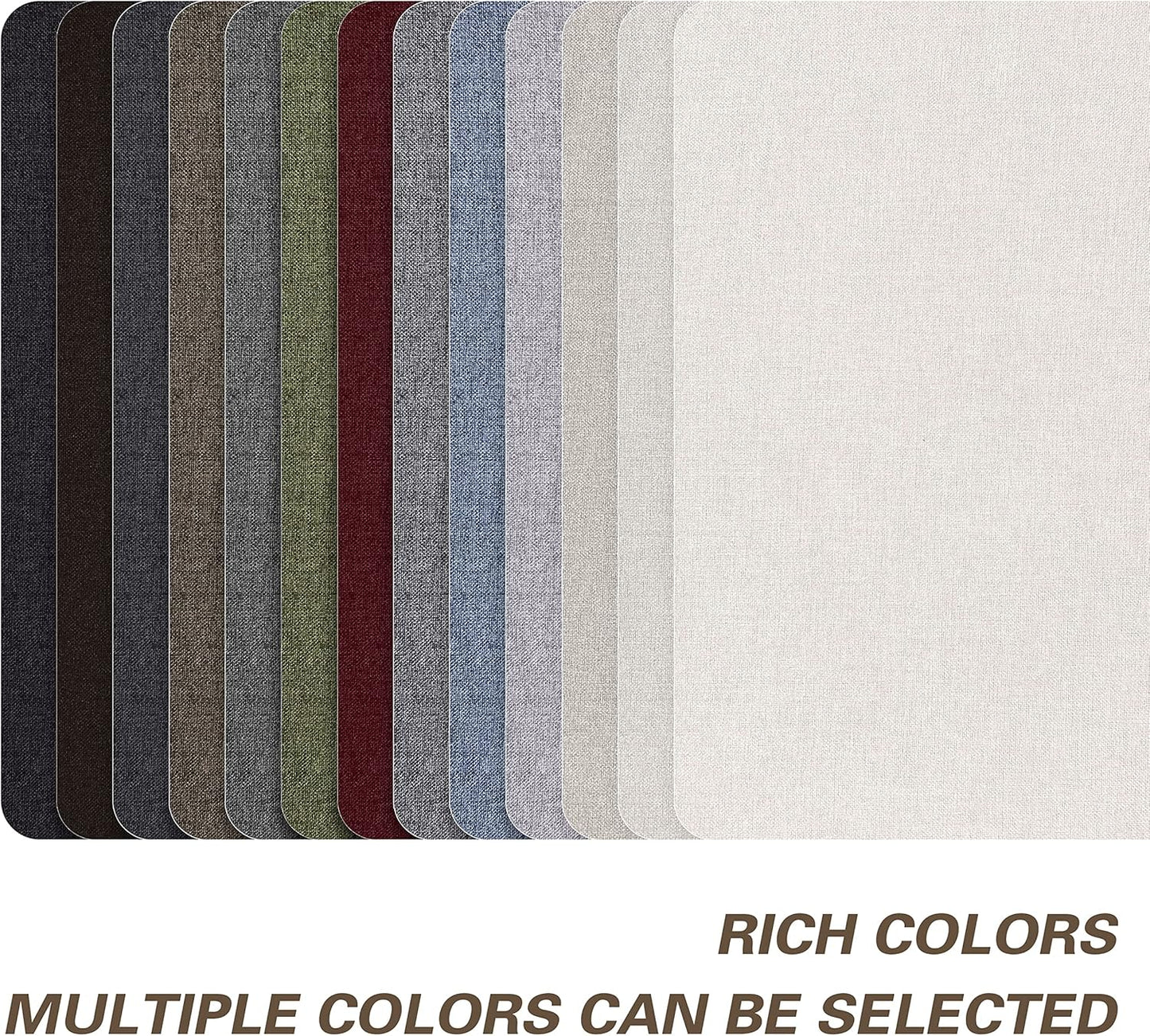 KING MOUNTAIN Fine Linen Repair Patches, Self-Adhesive Fabric, 8X11 Inch 2 PCS, Multi Color for Sofa and Clothes (Grass Green)